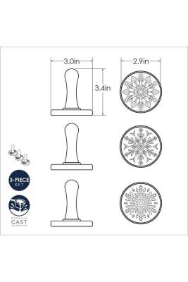 Nordicware 1273 Kar Taneleri Kurabiye Damgaları - 5