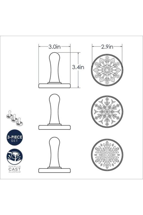 Nordicware 1273 Kar Taneleri Kurabiye Damgaları - 5