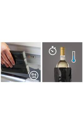 Vacu Vin 38544606 Aktif Soğutucu Küçük Siyah - 4