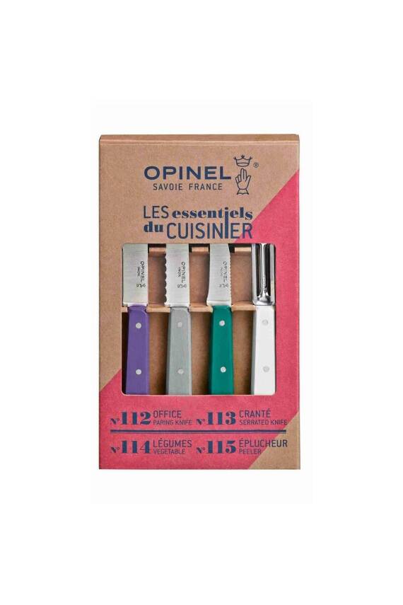 Opinel OP-001939 Les Essentials Art Deco 4'lü Bıçak Seti - 3