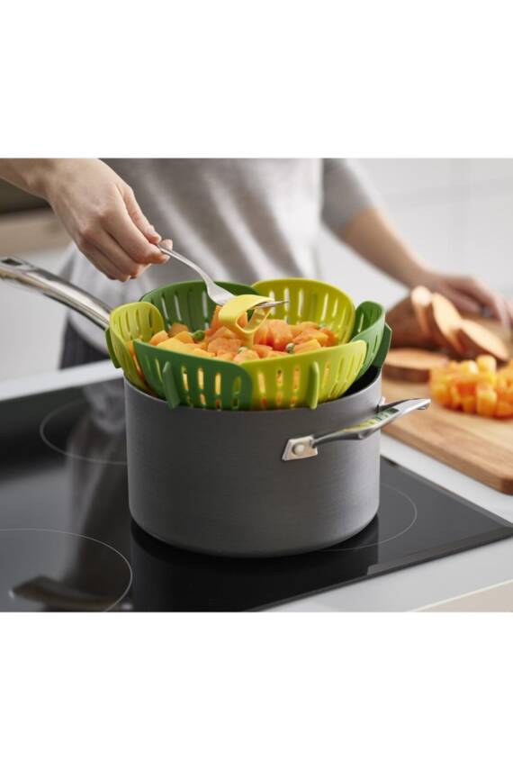 Joseph Joseph 45030 Bloom Katlanır Buharda Pişirme Sepeti Yeşil - 3