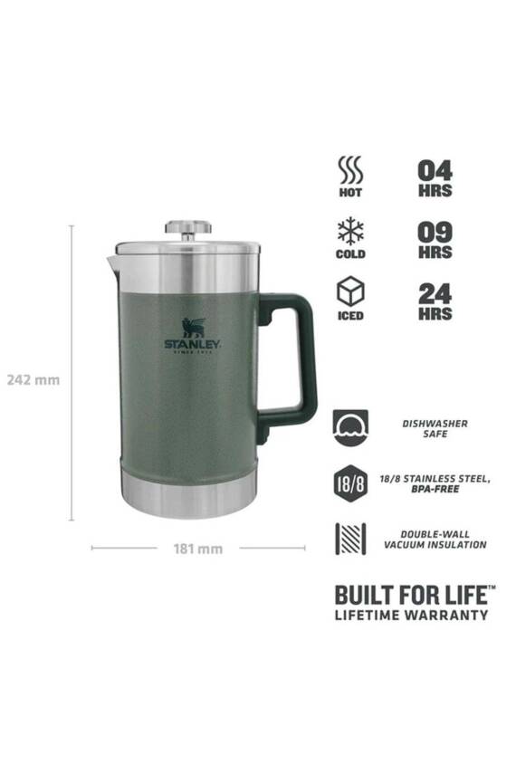 Stanley Klasik French Press Yeşil Termos 1.4 Litre - 2