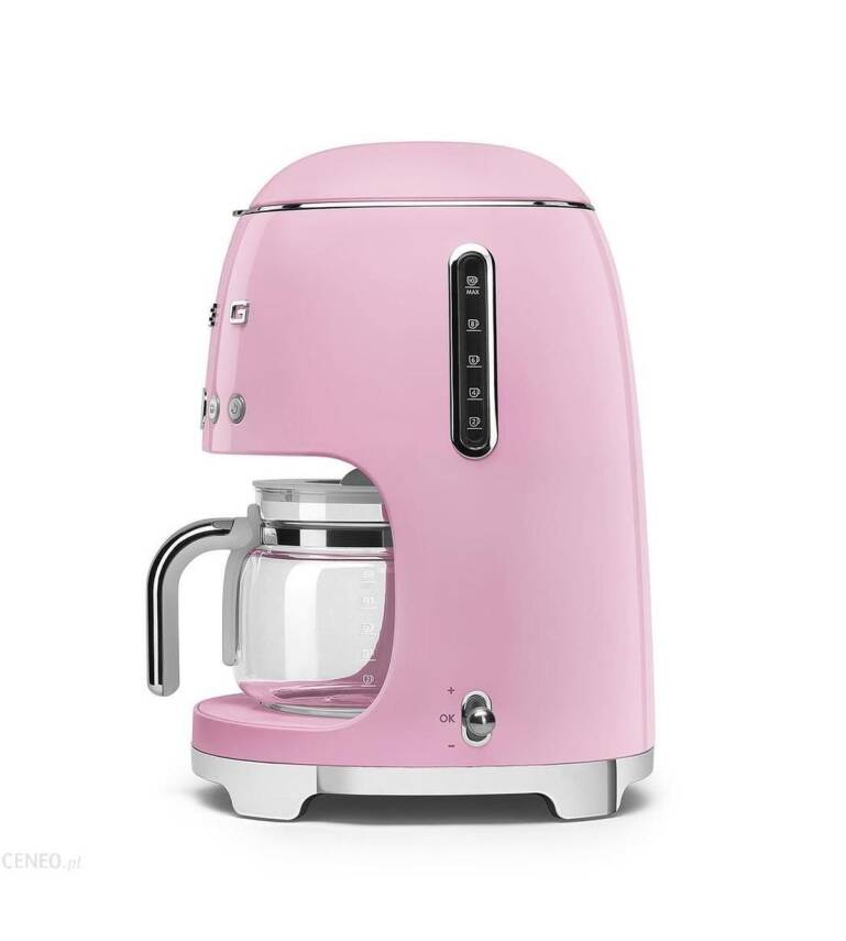 Smeg DCF02PKEU Retro Pembe 1.4 Litre 10 Bardak Filtre Kahve Makinesi - 4