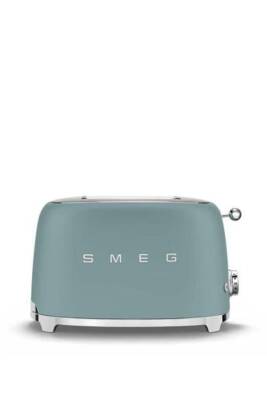 Smeg TSF01EGMEU 50's Style 1X2 Zümrüt Yeşil Ekmek Kızartma Makinesi - 1