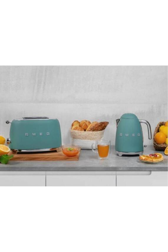 Smeg TSF01EGMEU 50's Style 1X2 Zümrüt Yeşil Ekmek Kızartma Makinesi - 6