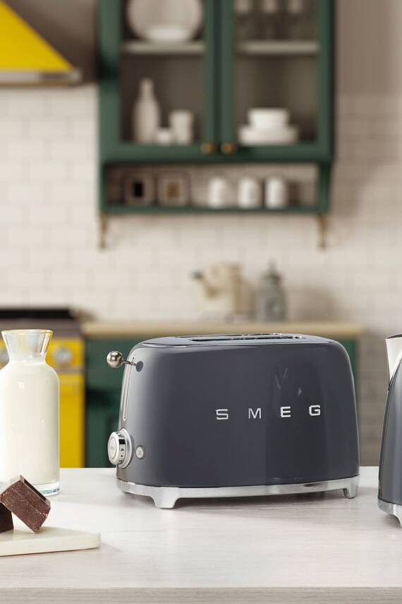 Smeg TSF01GREU Gri 1x2 Dilimli Ekmek Kızartma Makinesi - 2