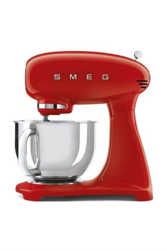 Smeg SMF03RDEU Retro 4.8 Litre Kırmızı Stand Mikser - 1