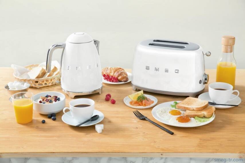 Smeg TSF01WHEU Retro Beyaz 2X2 Slot Ekmek Kızartma Makinesi - 5