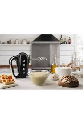 Smeg HMF01BLEU 50's Style Retro Siyah 500 Watt El Mikseri - 8