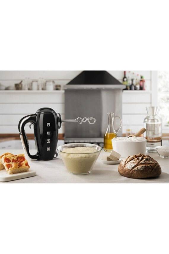 Smeg HMF01BLEU 50's Style Retro Siyah 500 Watt El Mikseri - 8