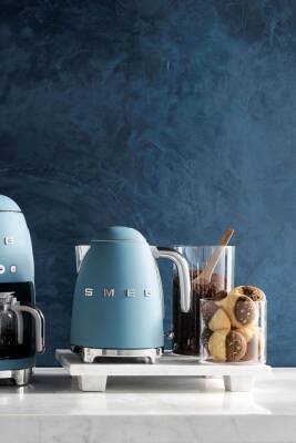 Smeg KLF03SBMEU 50's Style Fırtına Mavisi 2400 W 1.7 lt Çelik Kettle - 1