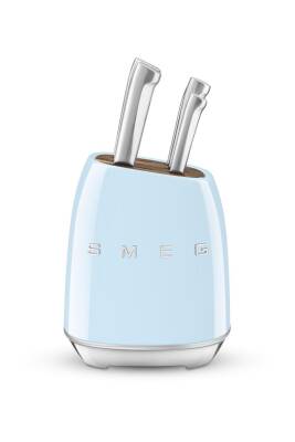 Smeg KBSF02PB Pastel Mavi Standlı Bıçak Set - 1