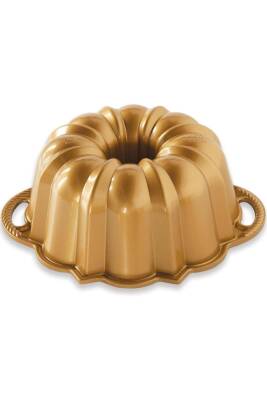 Nordicware 51277 60. Yıl Özel Bundt Kek Kalıbı - 6 Cup Gold - 1