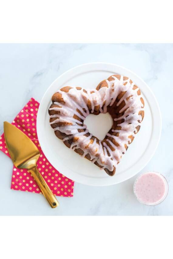 Nordicware 55548 Elegant Kalp Bundt Kek Kalıbı Spring - 5