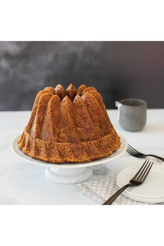 Nordicware 59937 Kugelhopf Bundt Kek Kalıbı Gümüş - 6