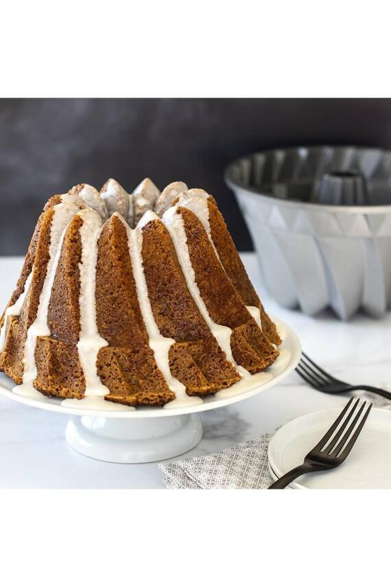 Nordicware 59937 Kugelhopf Bundt Kek Kalıbı Gümüş - 7