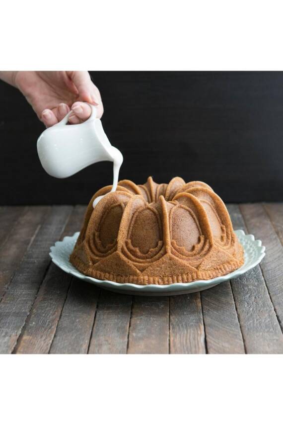 Nordicware 88637 Kubbeli Katedral Bundt Kek Kalıbı Gümüş - 5