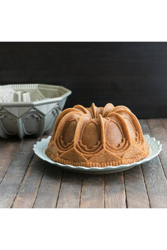 Nordicware 88637 Kubbeli Katedral Bundt Kek Kalıbı Gümüş - 6