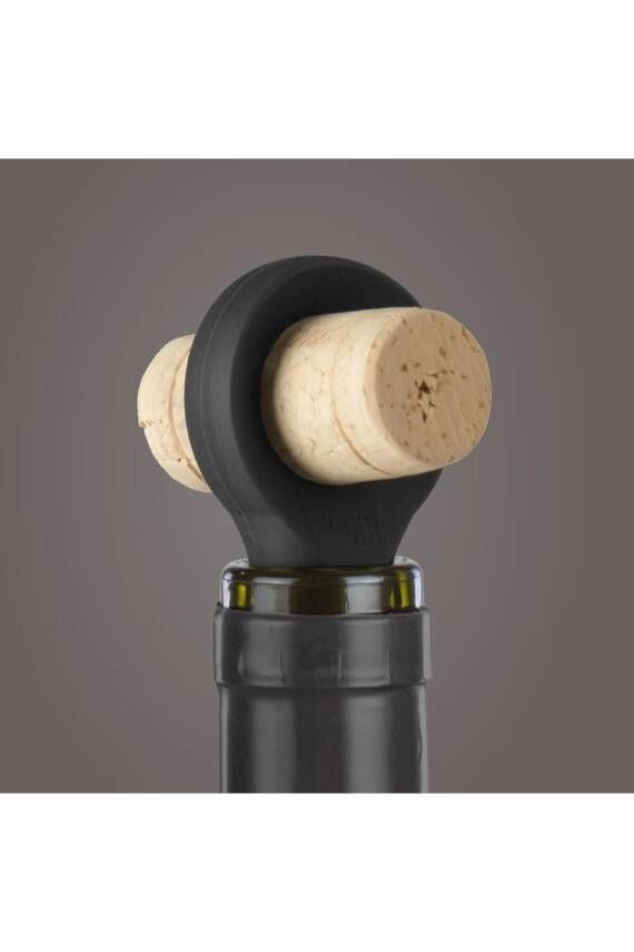 Vacu Vin 8874606 Şişe Tıpası Siyah 2 parça - 2