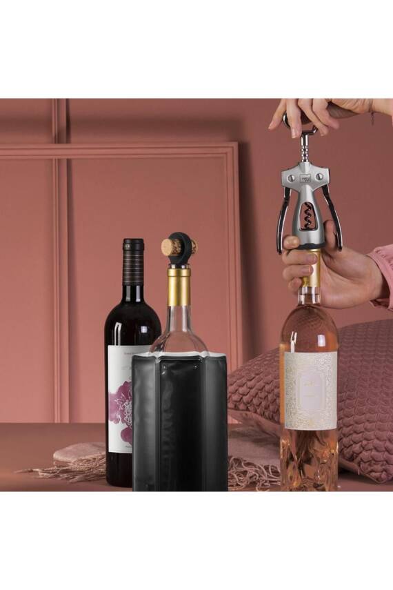 Vacu Vin 8874606 Şişe Tıpası Siyah 2 parça - 3