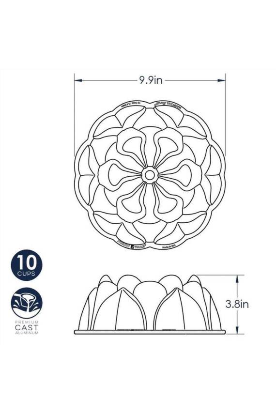 Nordicware 93848 Manolya Bundt Kek Kalıbı Spring - 3