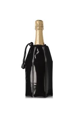 Vacu Vin 38856606 Aktif Şampanya Soğutucu Siyah - 1