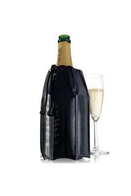 Vacu Vin 38856606 Aktif Şampanya Soğutucu Siyah - 2
