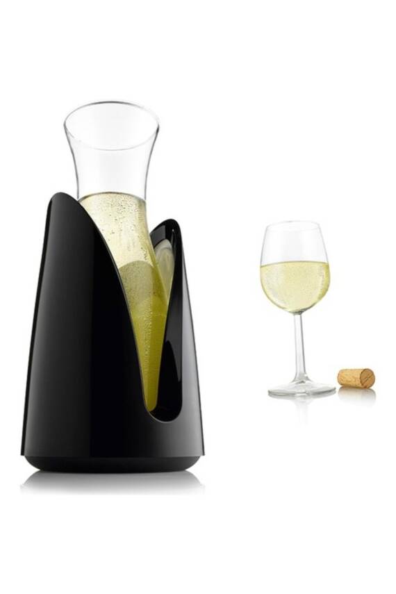 Vacu Vin 3645460 Aktif Soğutucu Karaf Siyah Kutulu - 2