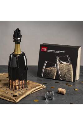 Vacu Vin 38854606 Aktif Şampanya Soğutucu Desenli - 5