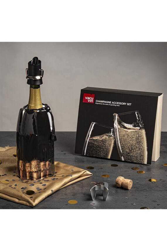 Vacu Vin 38854606 Aktif Şampanya Soğutucu Desenli - 5