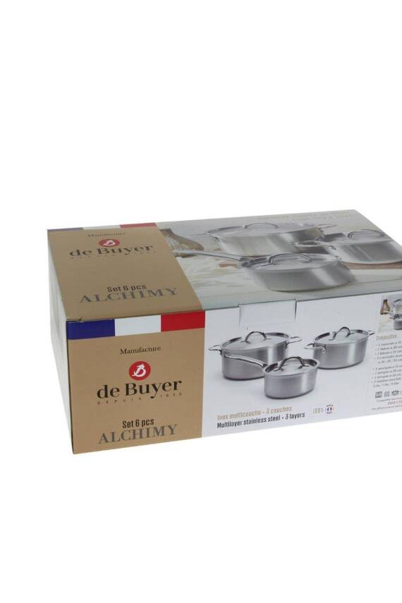De Buyer Alchimy 6 Parça Paslanmaz Çelik Tencere Seti - 4