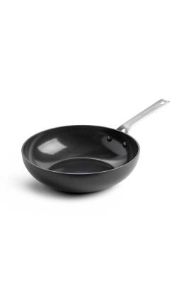 KitchenAid CC004925-001 Alu Magn Wok Mat Siyah Tava 28 cm - 1