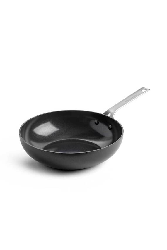 KitchenAid CC004925-001 Alu Magn Wok Mat Siyah Tava 28 cm - 1