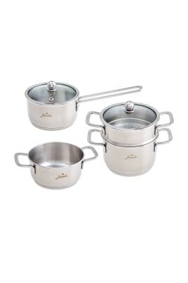 Jumbo Baby Steel 6 Parça Mini Çelik Tencere Seti - 1