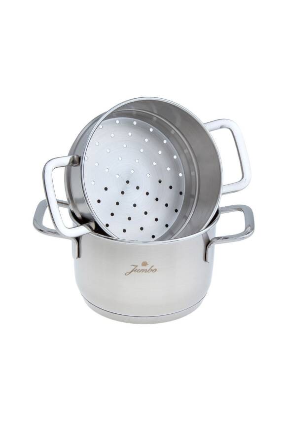 Jumbo Baby Steel 6 Parça Mini Çelik Tencere Seti - 3