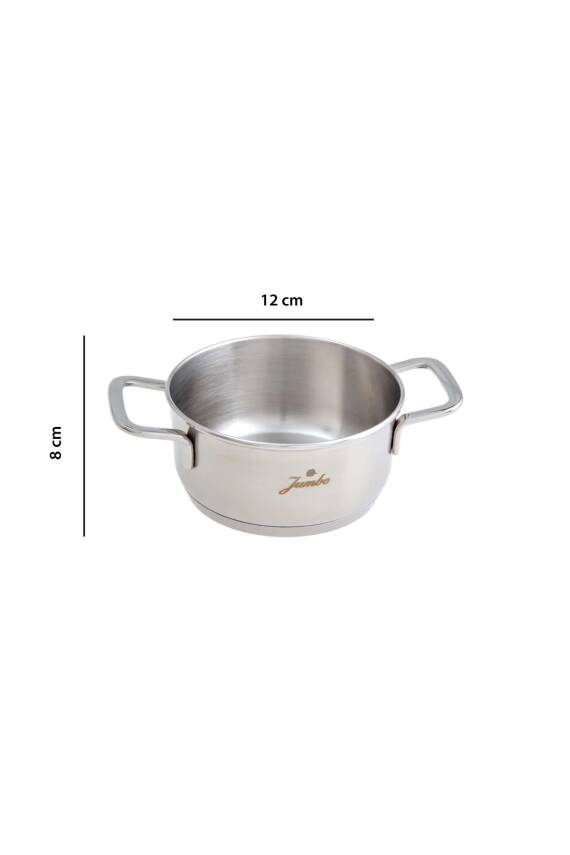 Jumbo Baby Steel 6 Parça Mini Çelik Tencere Seti - 6