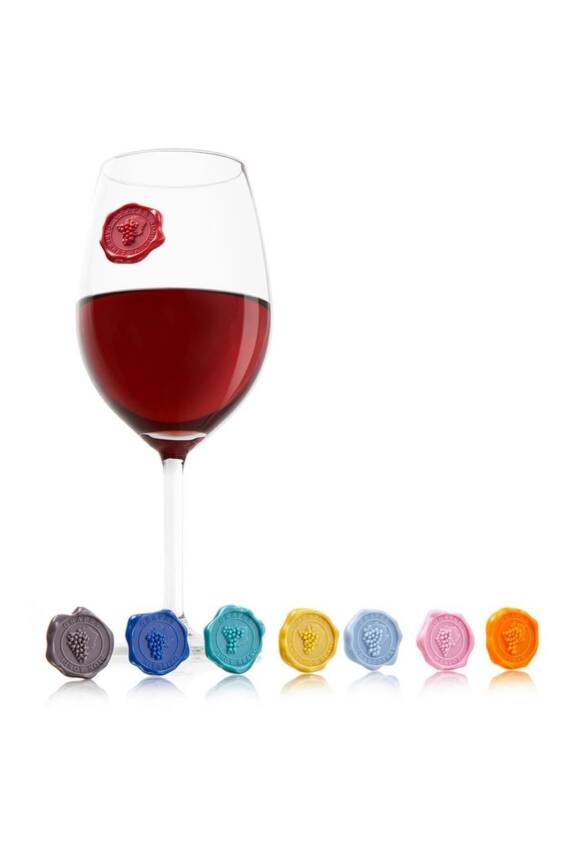 Vacu Vin 1886461 Bardak Markörleri Klasik 8 parça Kutulu - 2