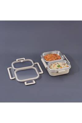 Aryıldız 153AR262184 Bento Lunch Box Bej 2 Bölmeli - 1