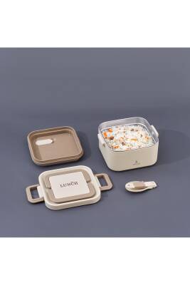 Aryıldız 153AR262085 Bento Lunch Box Kare Bej 700 ml - 1