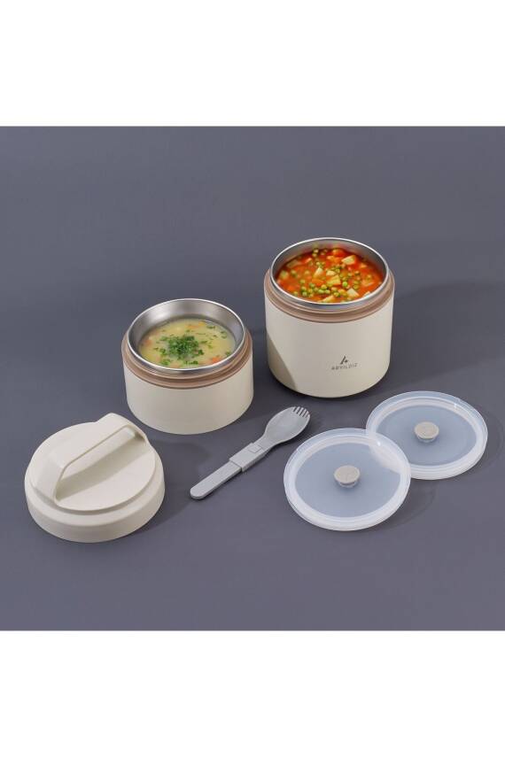 Aryıldız 153AR262269 Bento Lunch Box Katlı Bej 1200ml - 1
