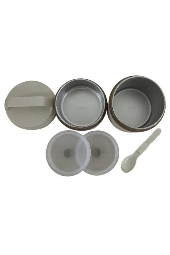 Aryıldız 153AR262269 Bento Lunch Box Katlı Bej 1200ml - 2