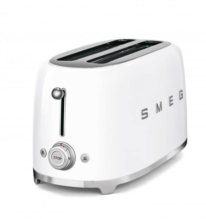 Smeg TSF02WHEU Beyaz 2x4 Slot Ekmek Kızartma Makinesi - 1