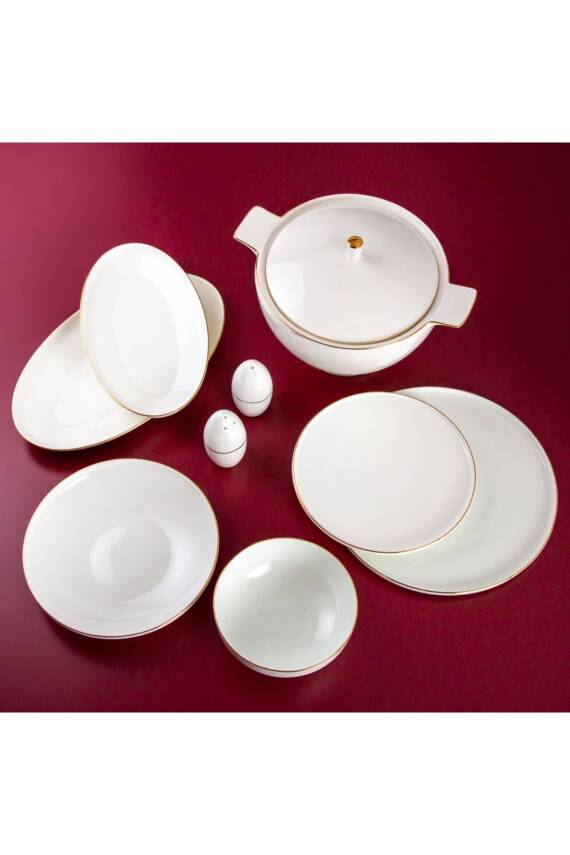 Jumbo Bianca Platin 57 Parça 12 Kişilik Yemek Takımı - 1