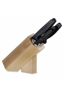 Victorinox VT 5.1183.51.1 Siyah Bıçak Ahşap Blok Set 5'li - 1