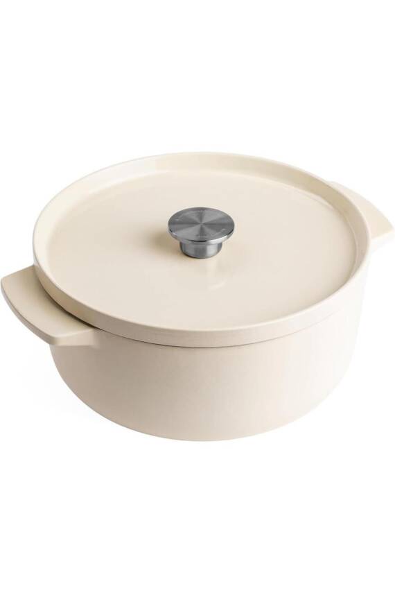 Kitchenaid CC006059 Döküm Demir Tencere 26 cm Almond Krem - 1