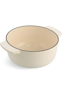 Kitchenaid CC006059 Döküm Demir Tencere 26 cm Almond Krem - 2