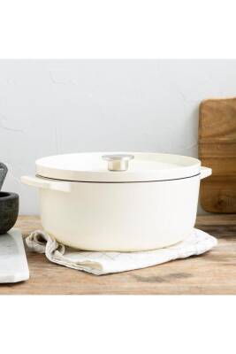 Kitchenaid CC006059 Döküm Demir Tencere 26 cm Almond Krem - 3