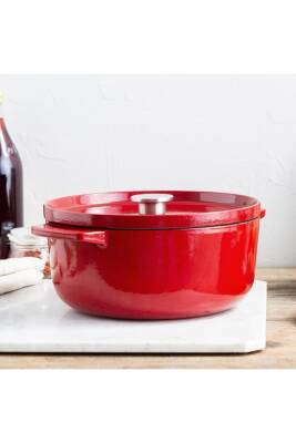 Kitchenaid CC006060 Döküm Demir Tencere 26 cm Emrpire Kırmızı - 4