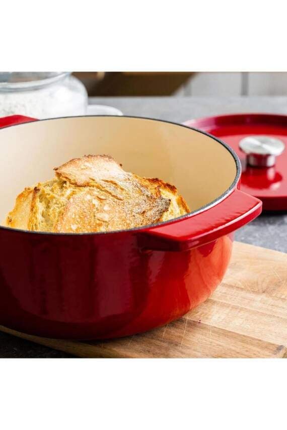 Kitchenaid CC006060 Döküm Demir Tencere 26 cm Emrpire Kırmızı - 6
