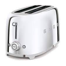 Smeg TSF02SSEU Krom 2x4 Slot Ekmek Kızartma Makinesi - 1